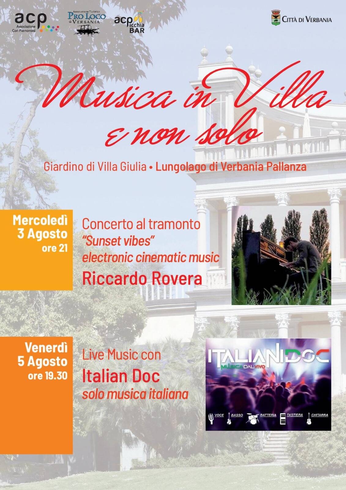 Immagine: Musica in villa 3 e 5 agosto (1)