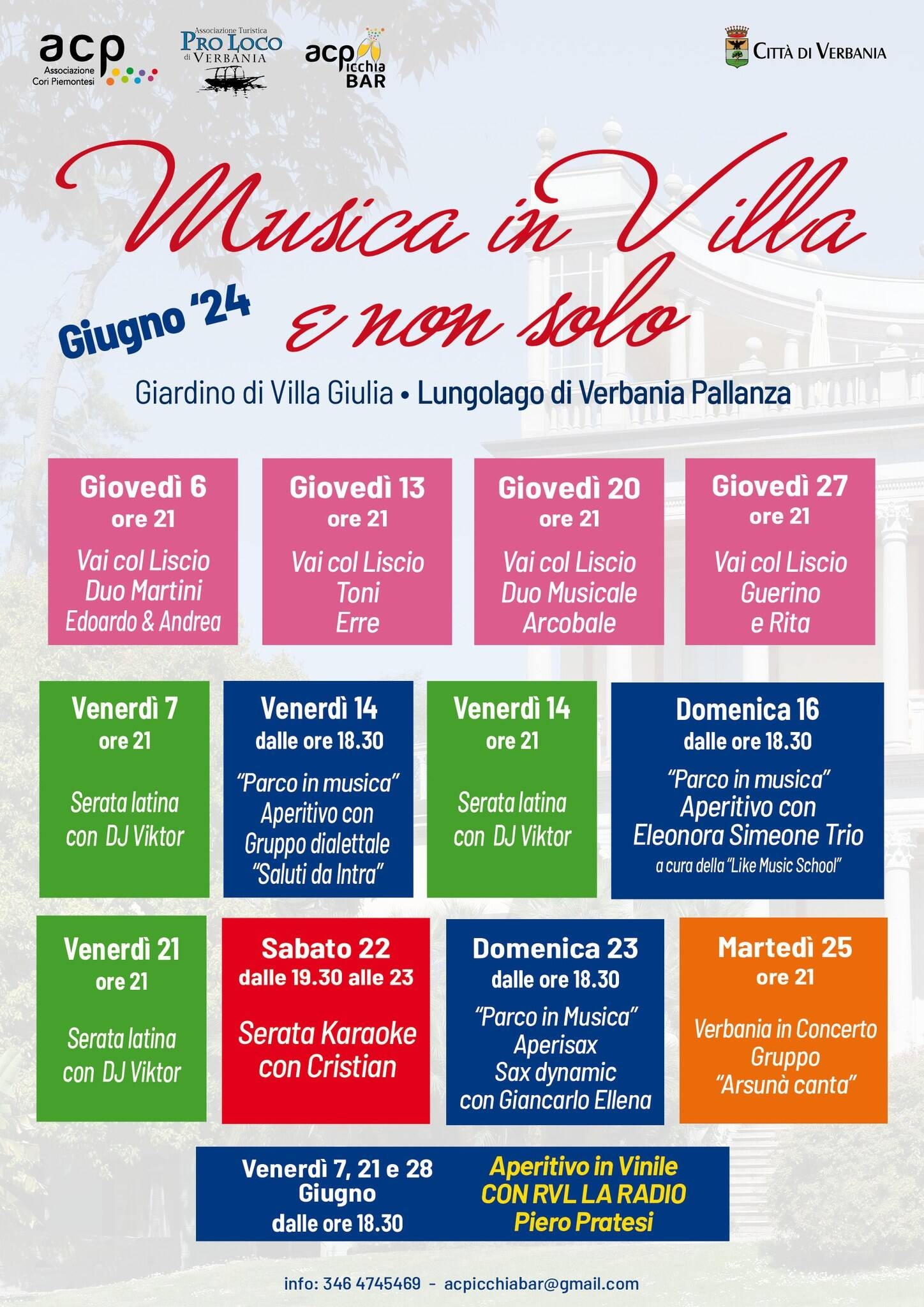 Immagine: Musica in Villa completo giugno 2024