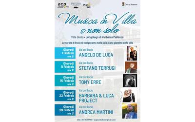 Immagine: Musica in Villa e non solo FEBBRAIO 2024