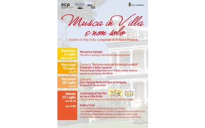 Immagine: Musica in Villa e non solo