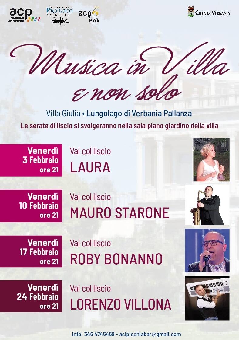 Immagine: Musica in villa FEBBRAIO 23