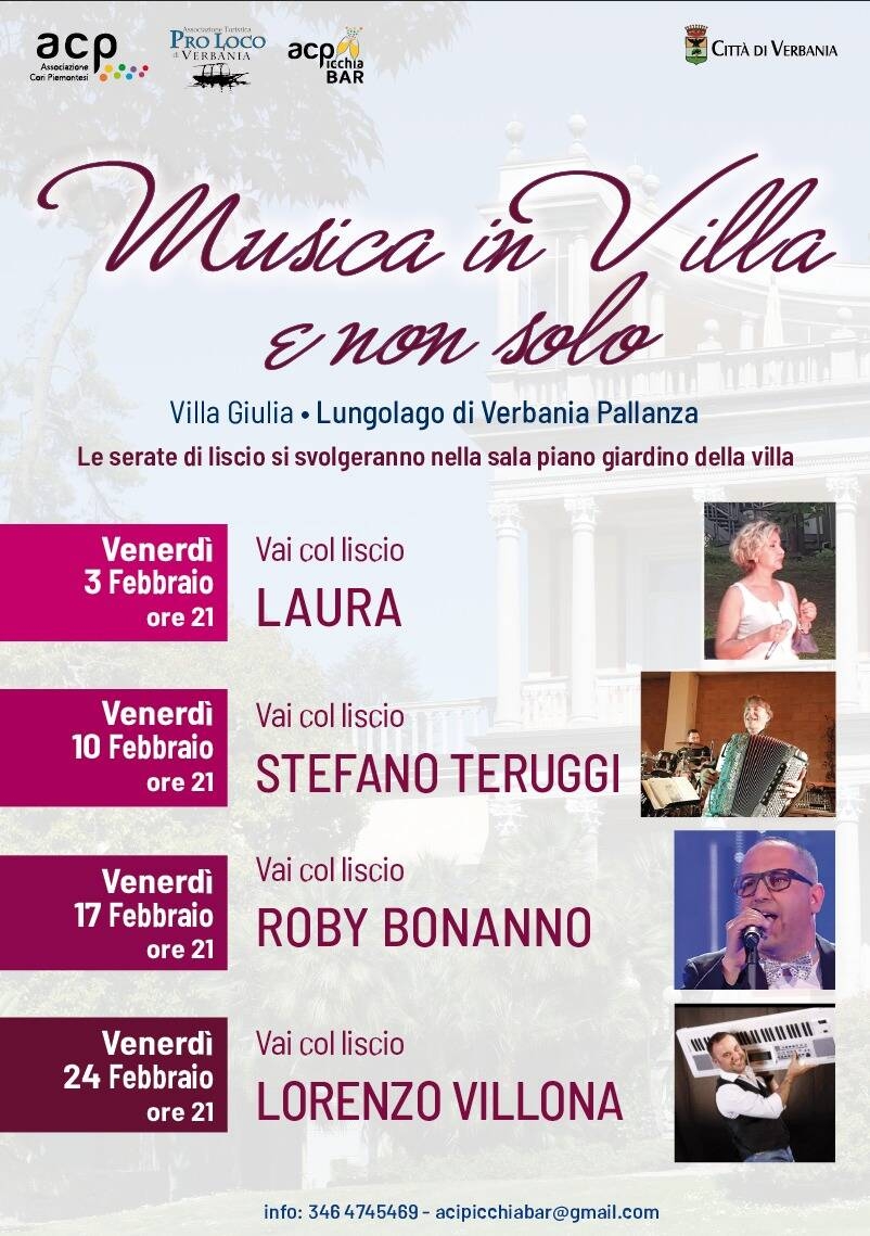 Immagine: Musica in villa FEBBRAIO 23