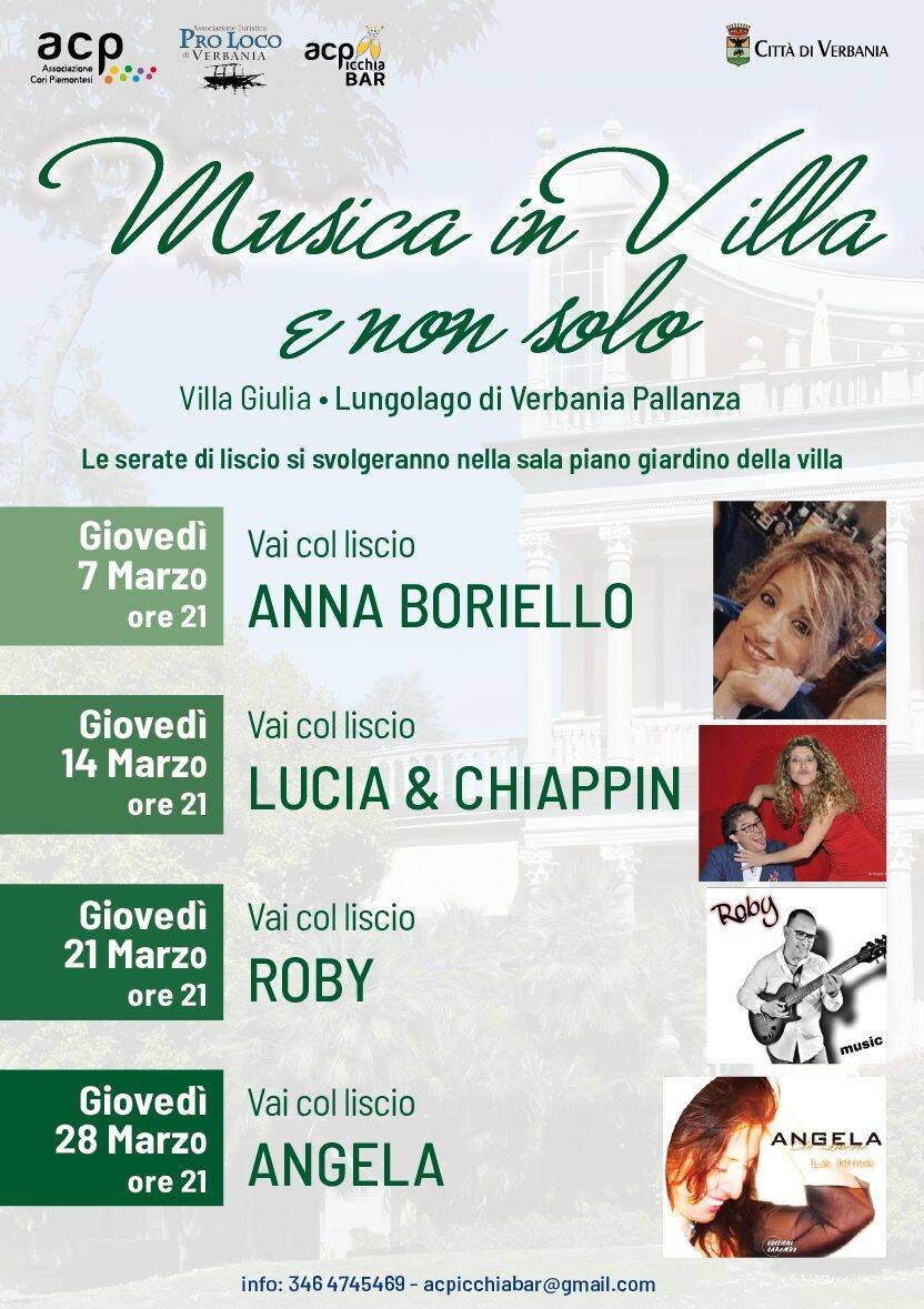 Immagine: Musica in Villa marzo 2024