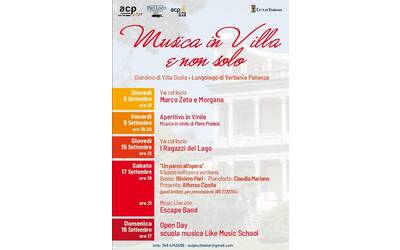 Immagine: Musica in Villa settembre 2022