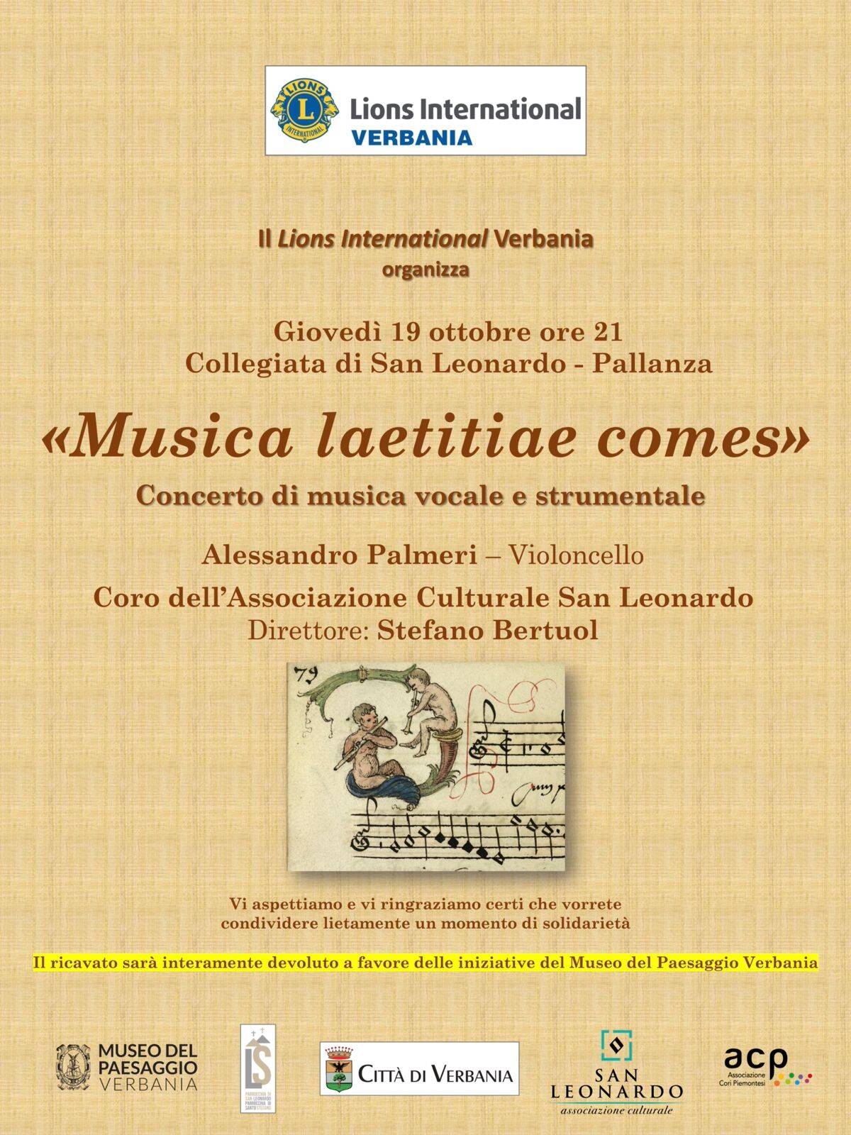 Immagine: Musica laetitia comes 19 10 23