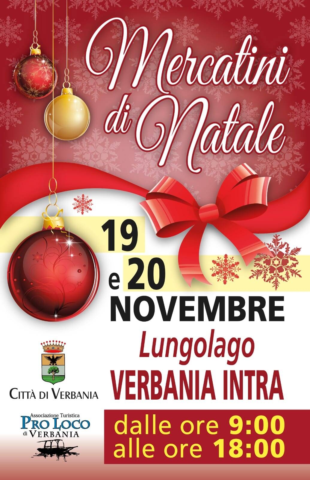 Immagine: NATALE MERCATINI 19 20 NOV