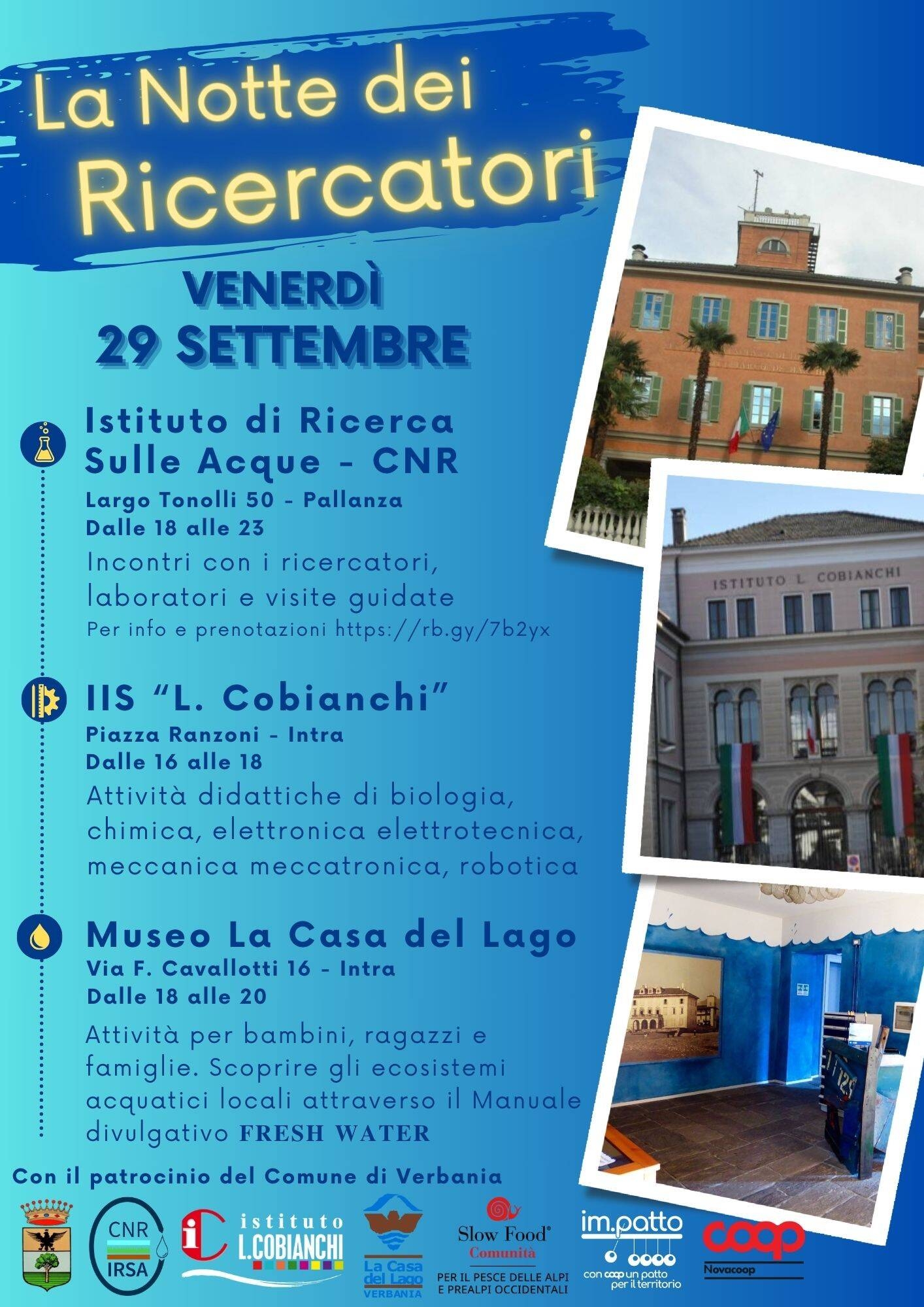 Immagine: Notte dei Ricercatori Verbania