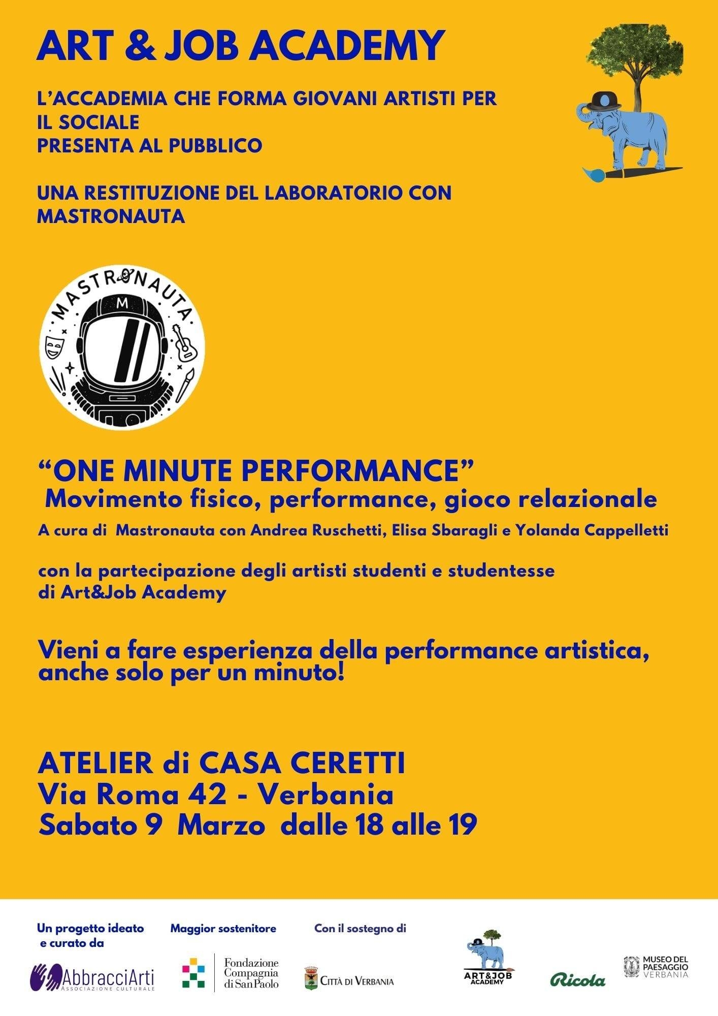 Immagine: One minute performance