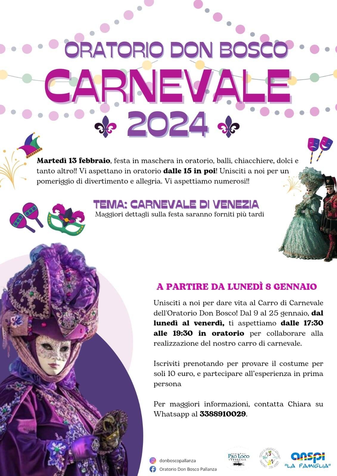 Immagine: Oratorio Don Bosco - Carnevale 2024