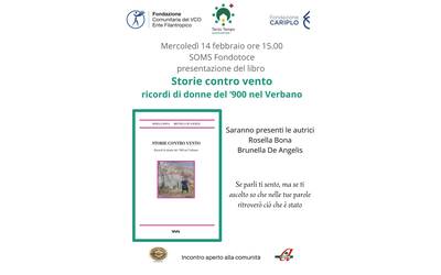 Immagine: Presentazione del libro "Storie contro vento, ricordi di donne del '900 nel Verbano"