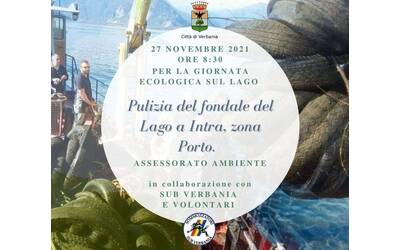 Immagine: Pulizia fondale lago Intra