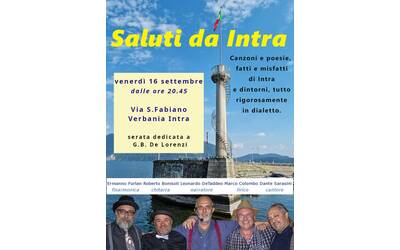 Immagine: saluti da Intra 16 settembre