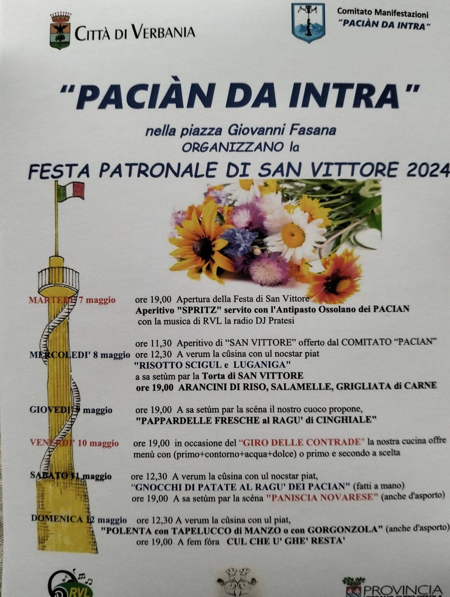 Immagine: San Vittore Pacian da Intra 2024