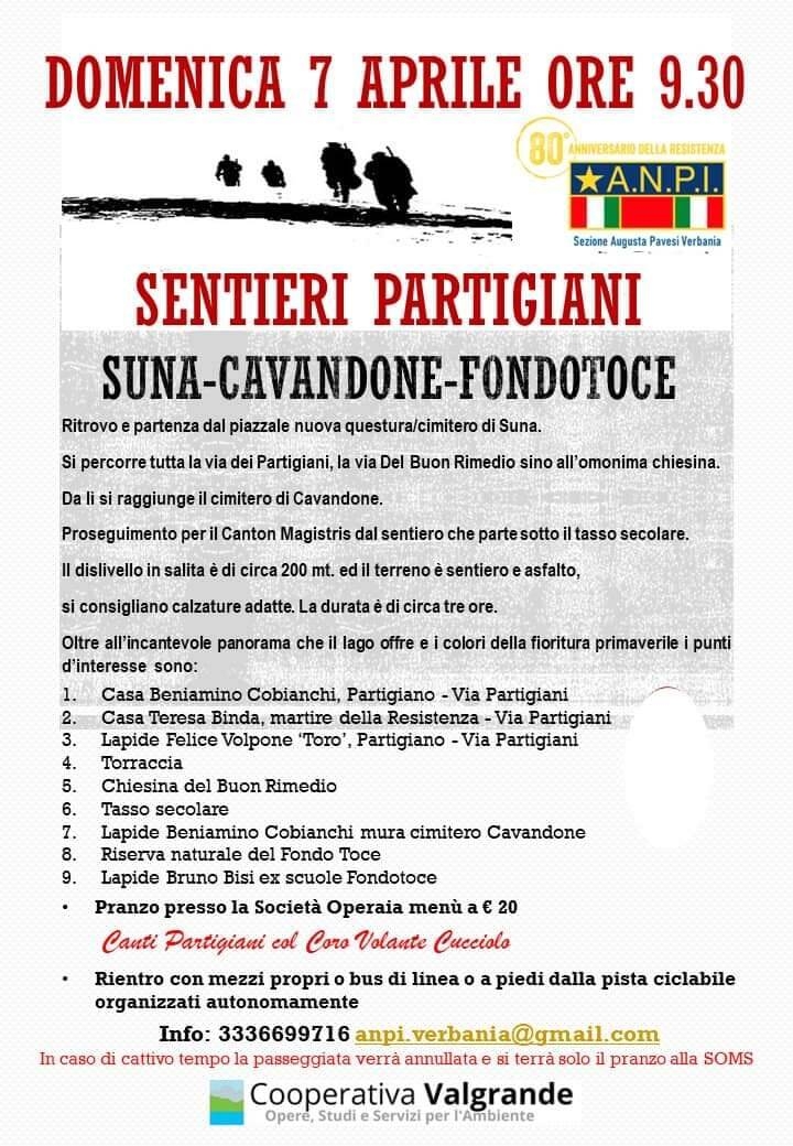 Immagine: Sentieri Partigiani