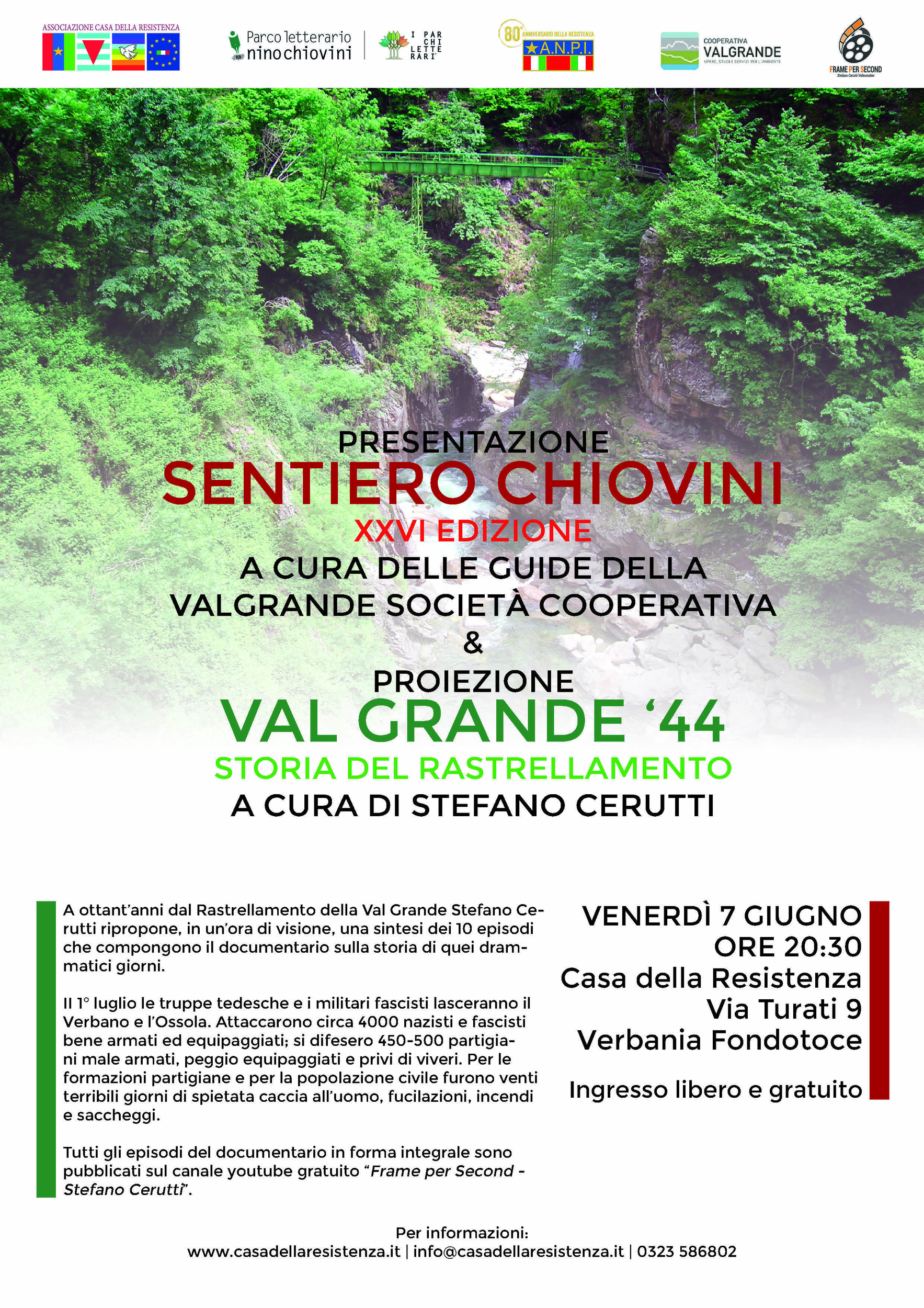 Immagine: Sentiero Chiovini Presentazione 2024