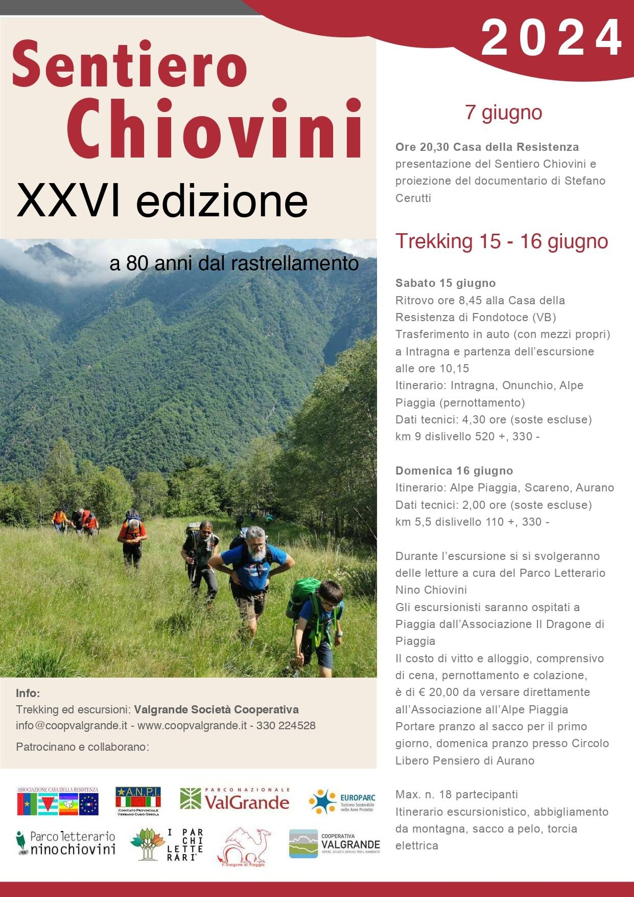 Immagine: Sentiero Chiovini - XXVI edizione