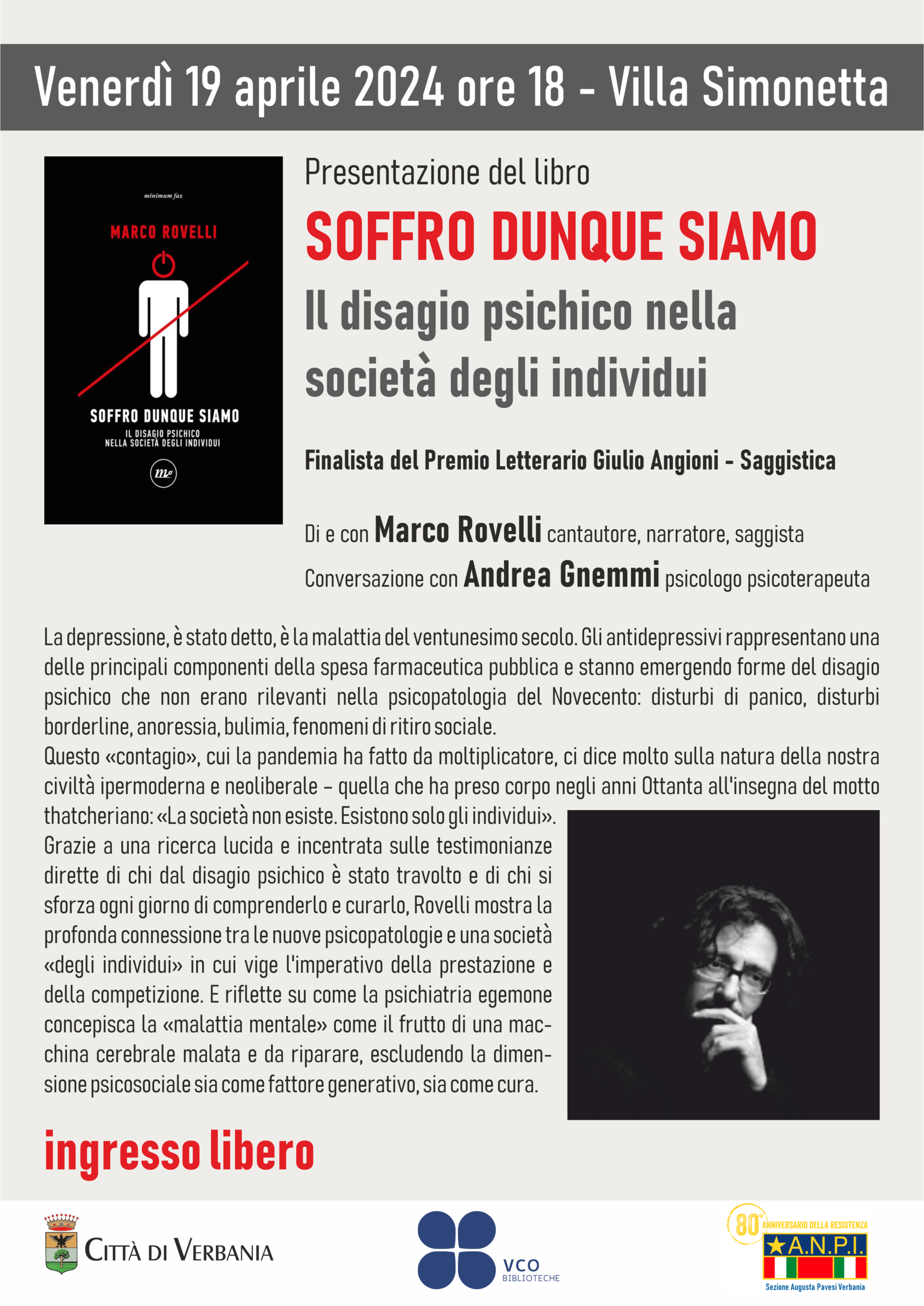 Immagine: Soffro dunque siamo
