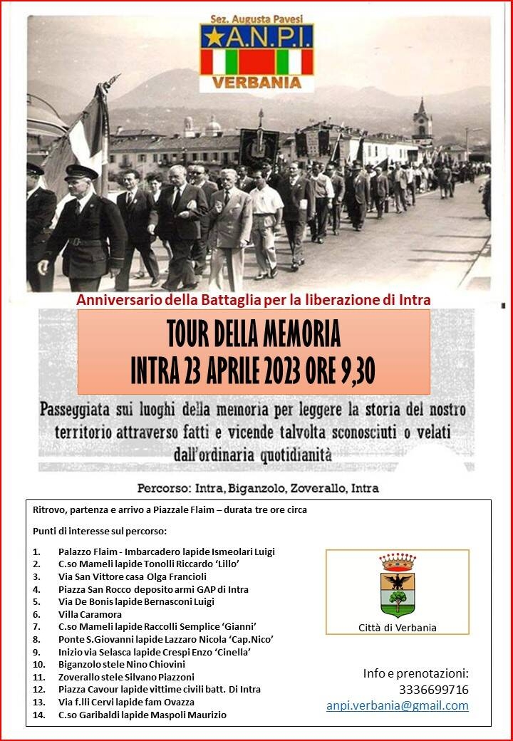 Immagine: TOUR DELLA MEMORIA