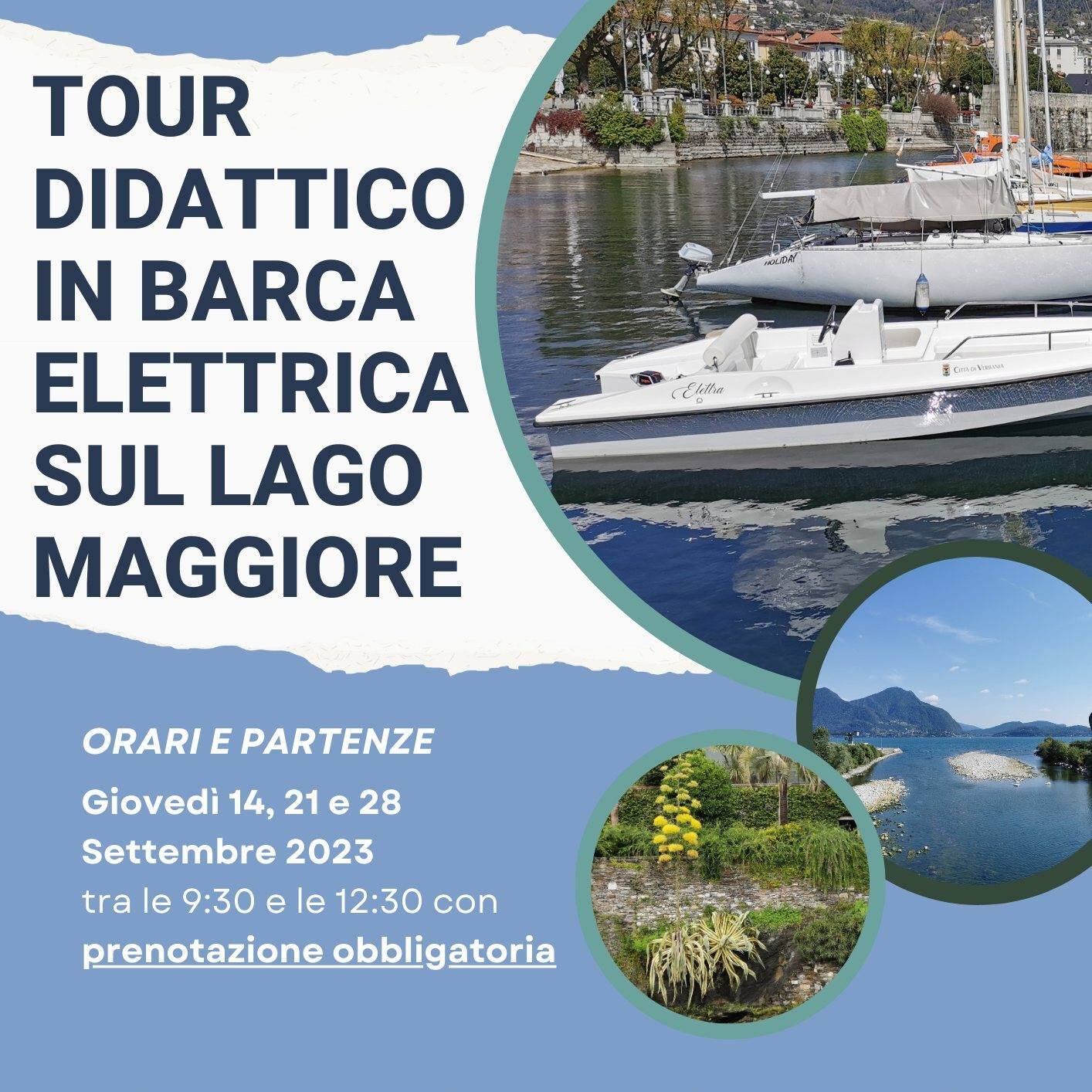 Immagine: tour didattico barca elettrica