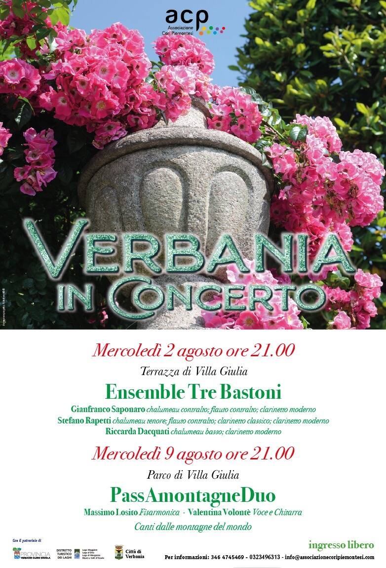 Immagine: Verbania in concerto 2 e 9 agosto 2023