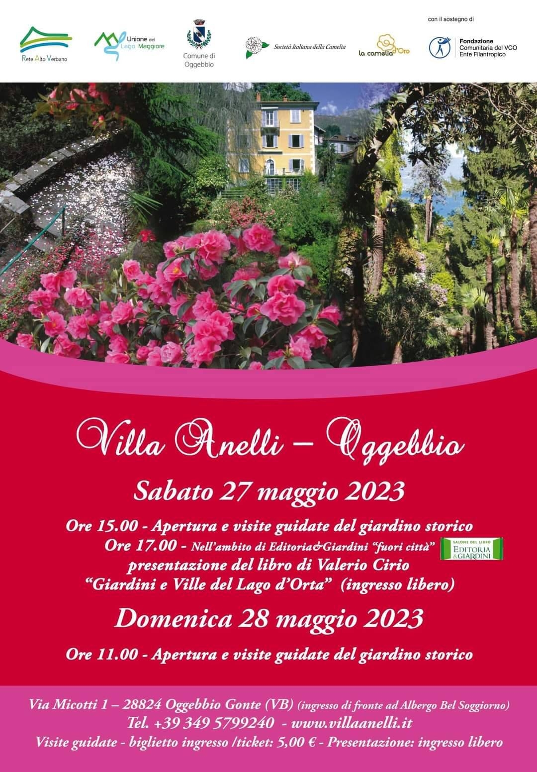 Immagine: Visite Villa Anelli 27 e 28 maggio 23 Editoria