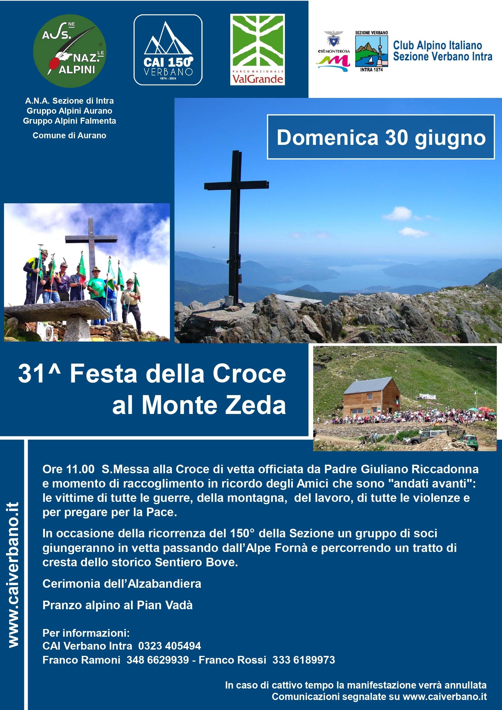 Immagine: 31^ Festa della Croce al Monte Zeda