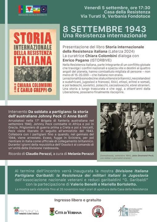 8 settembre 1943. Una Resistenza internazionale  8 settembre 1943. Una Resistenza internazionale