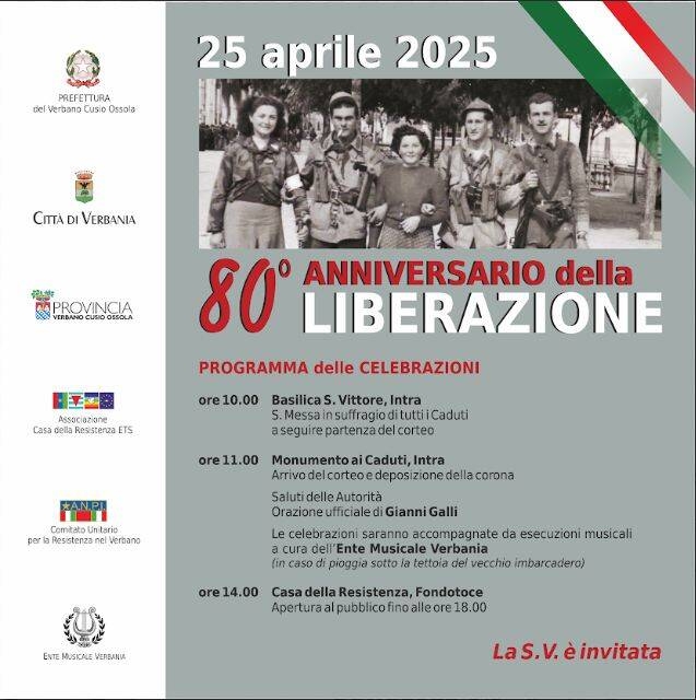 80° anniversario della Liberazione