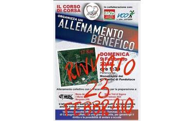 Allenamento benefico NUOVA DATA!