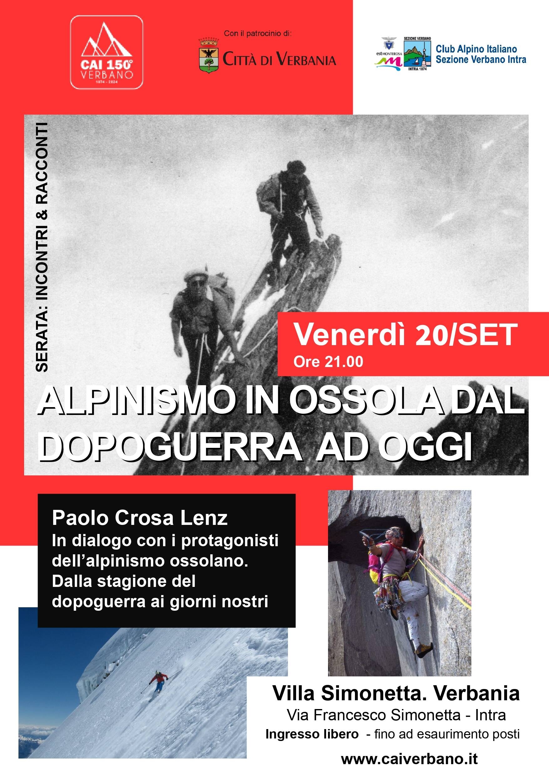 Immagine: Alpinismo in Ossola dal dopoguerra ad oggi