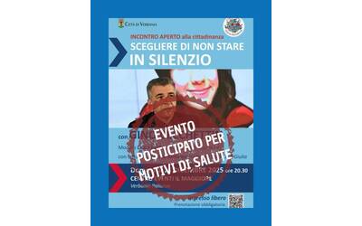 ANNULLATO Scegliere di non stare in silenzio. Incontro aperto alla cittadinanza con Gino Cecchettin