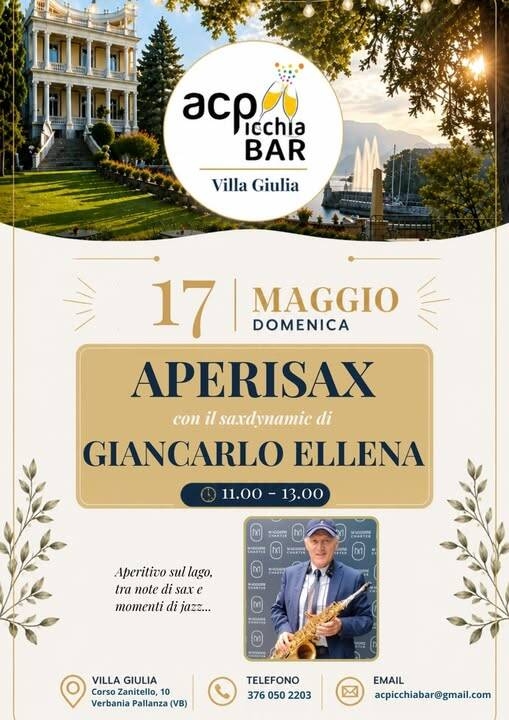 Immagine: aperisax 17 maggio