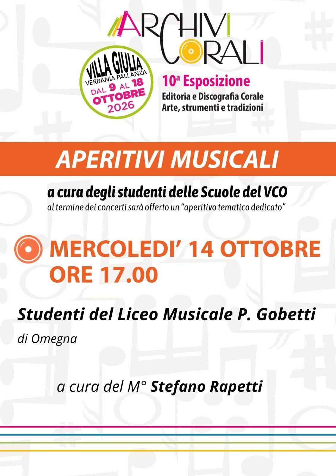 Immagine: APERITIVI MUSICALI 14 ottobre 26