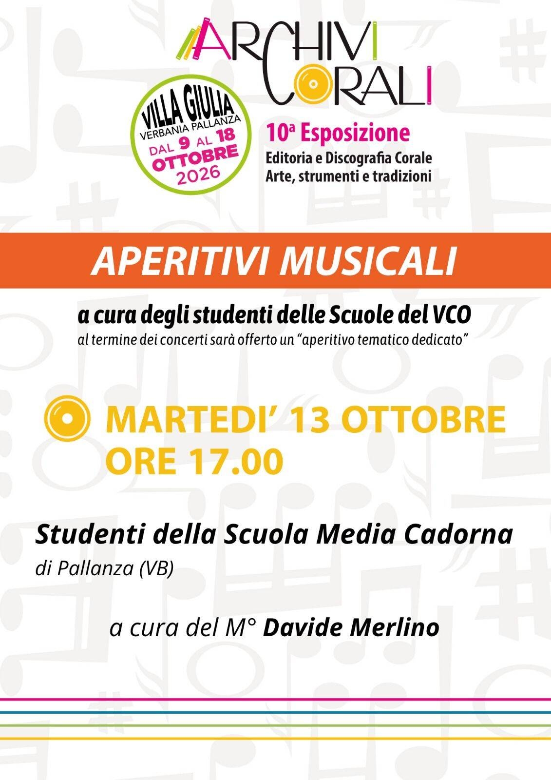 Immagine: aperitivo musicale 13 ottobre 26