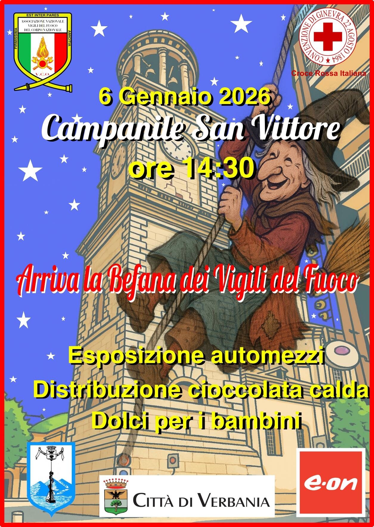 Arriva la Befana dei Vigili del Fuoco