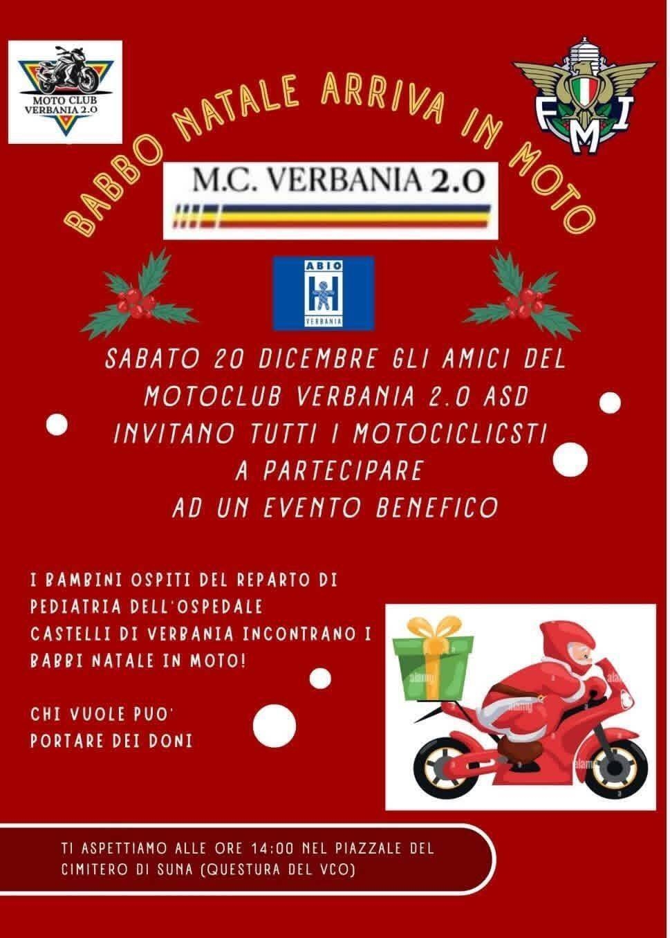 Babbo Natale arriva in moto