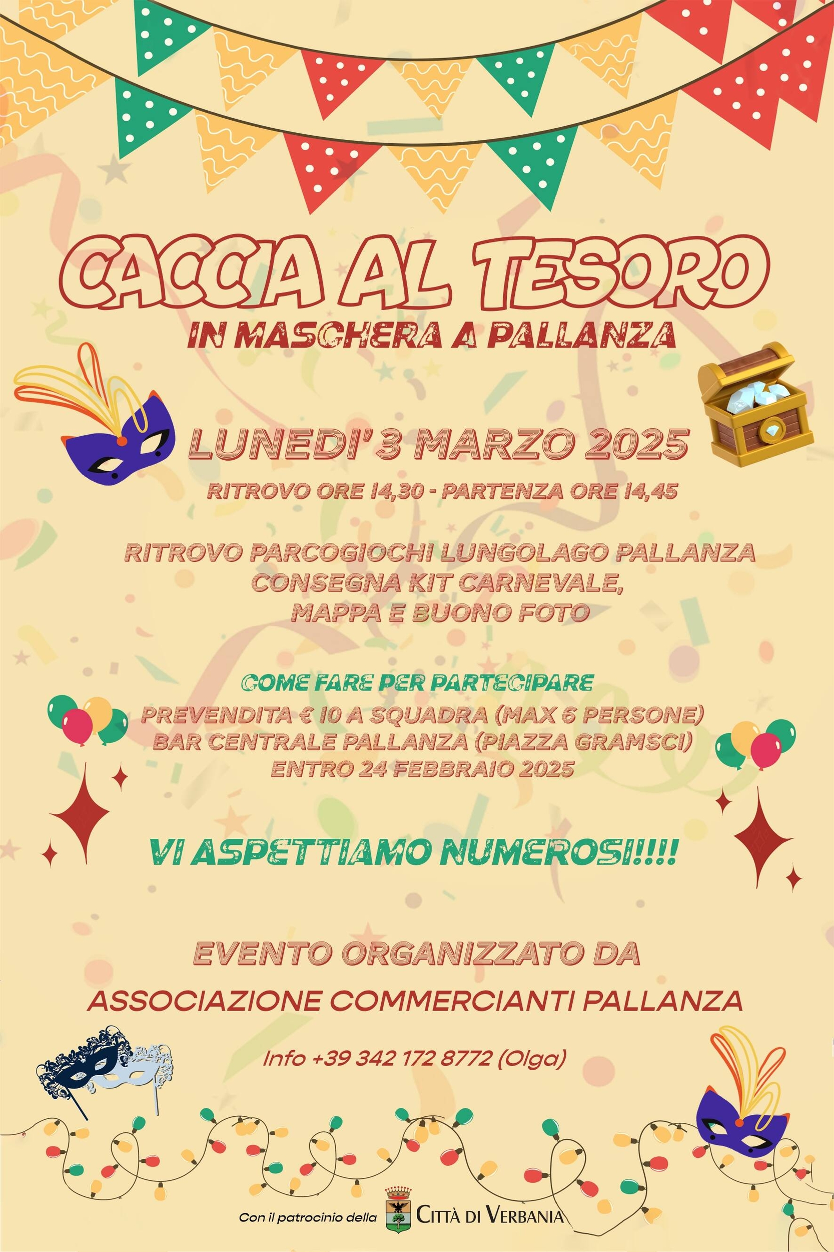 Caccia al tesoro in maschera a Pallanza