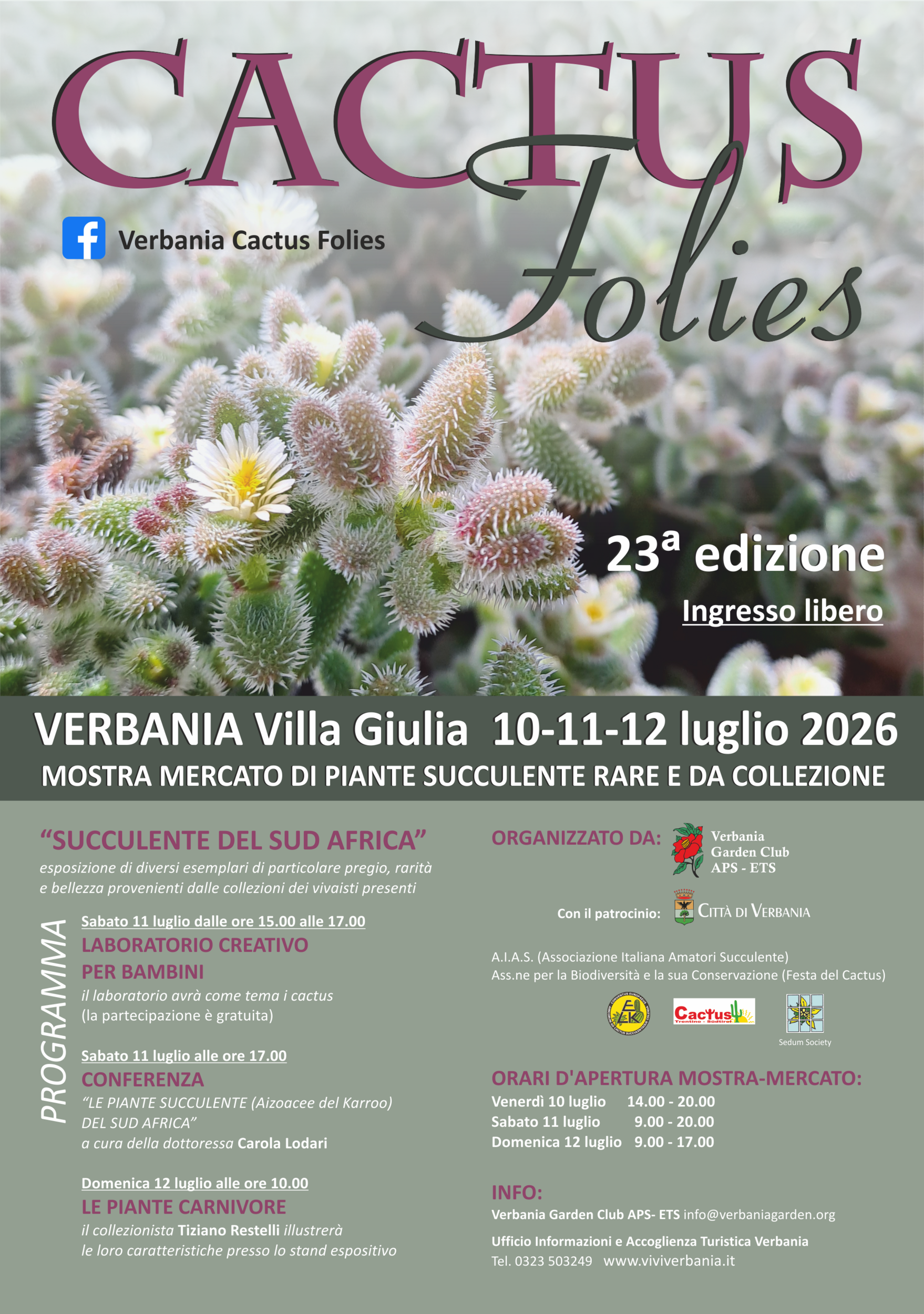 Immagine: CACTUS 2026 MANIFESTO