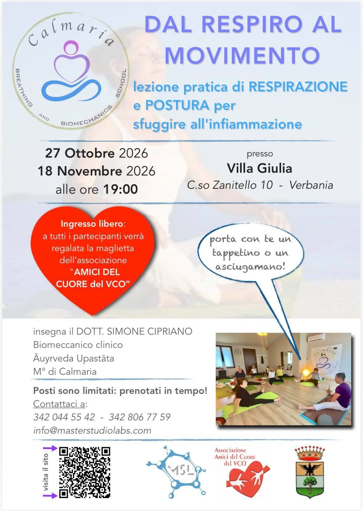 Immagine: "Calmaria" Dal respiro al movimento