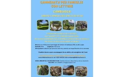 Camminata per famiglie con letture a Cambiasca