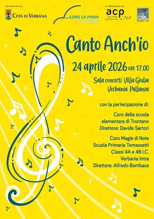 Immagine: CANTO ANCH'IO