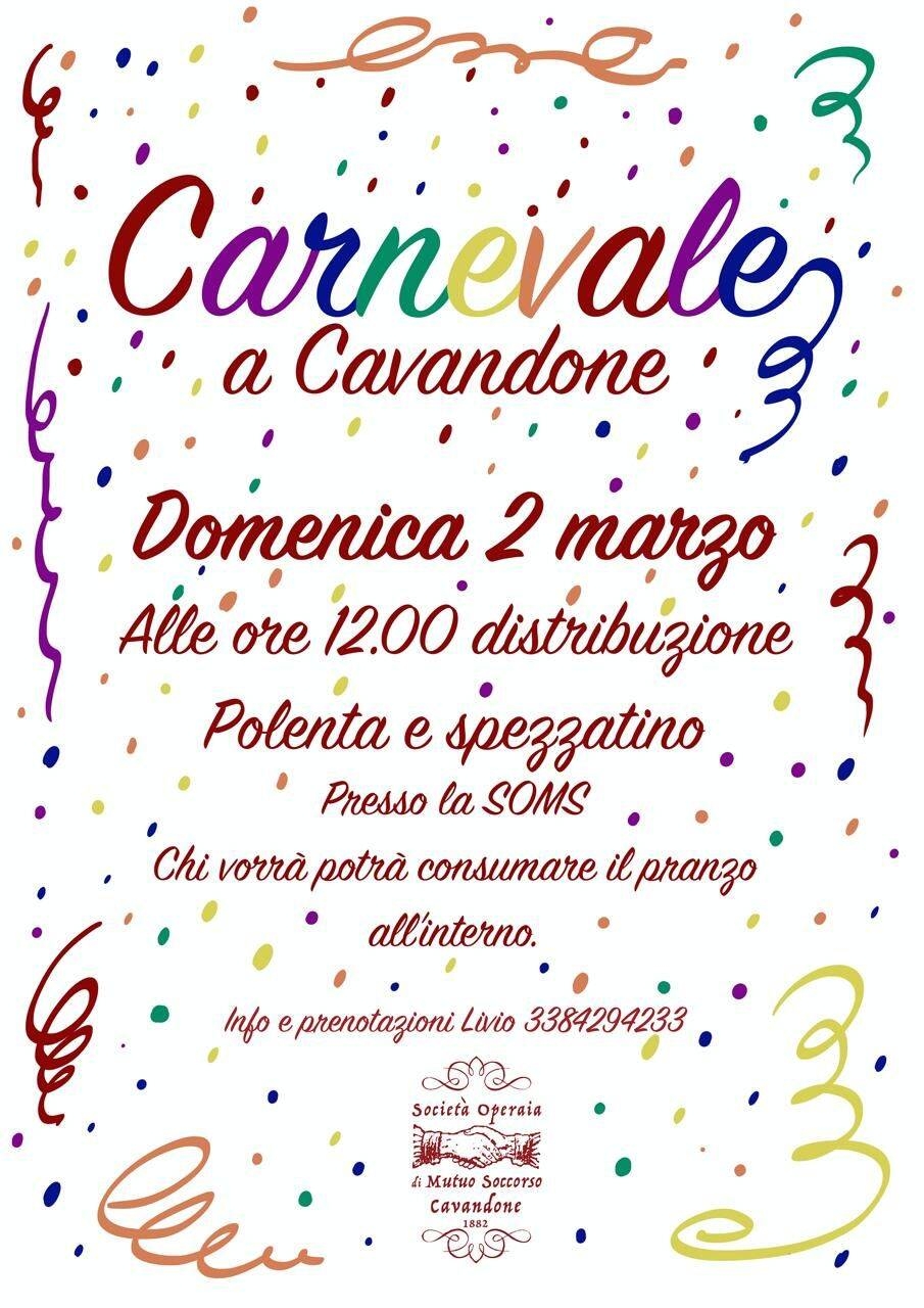 Immagine: Carnevale a Cavandone