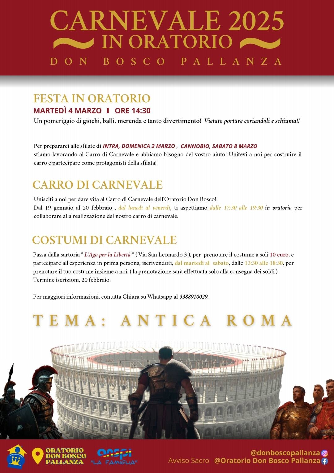 Immagine: Carnevale all'Oratorio Don Bosco 2025