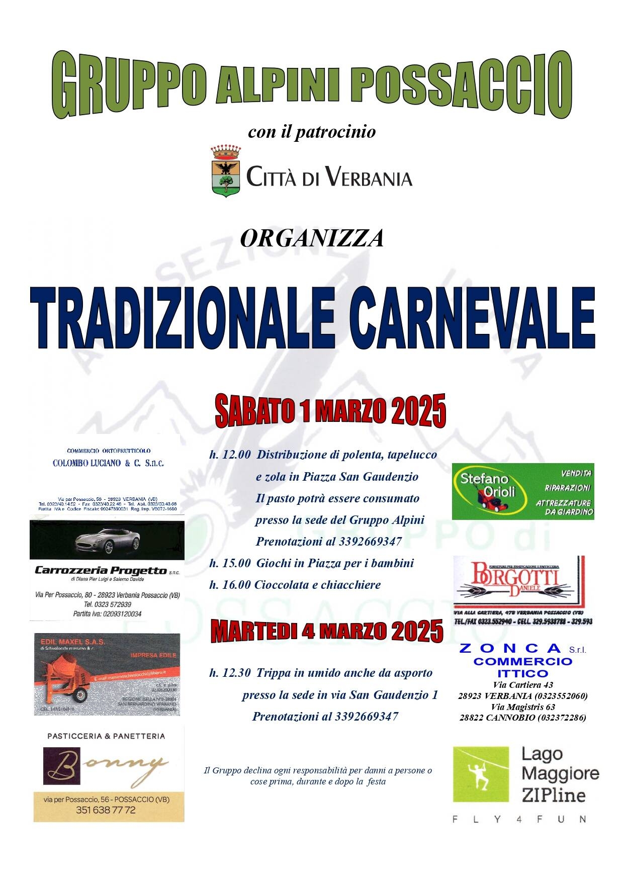 Immagine: Carnevale Alpini Possaccio