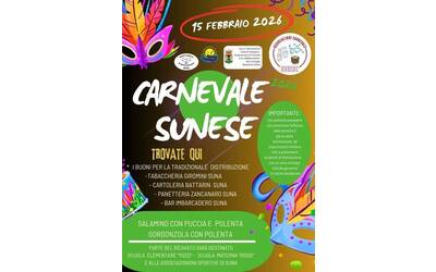 Immagine: Carnevale Sunese 2026
