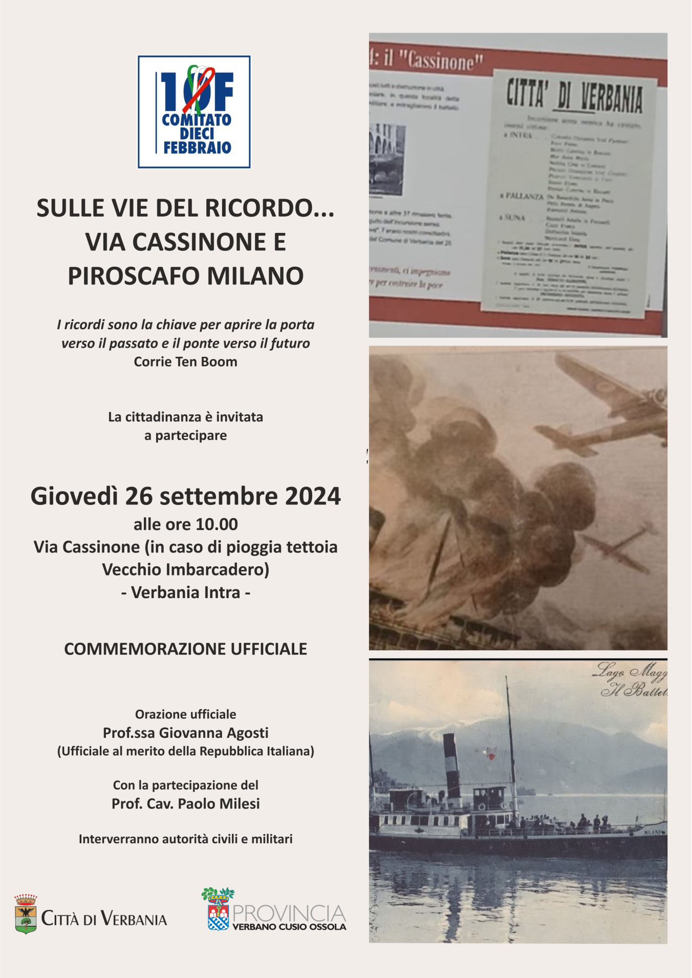 Immagine: Cassinone - Piroscafo Milano 26 09 24