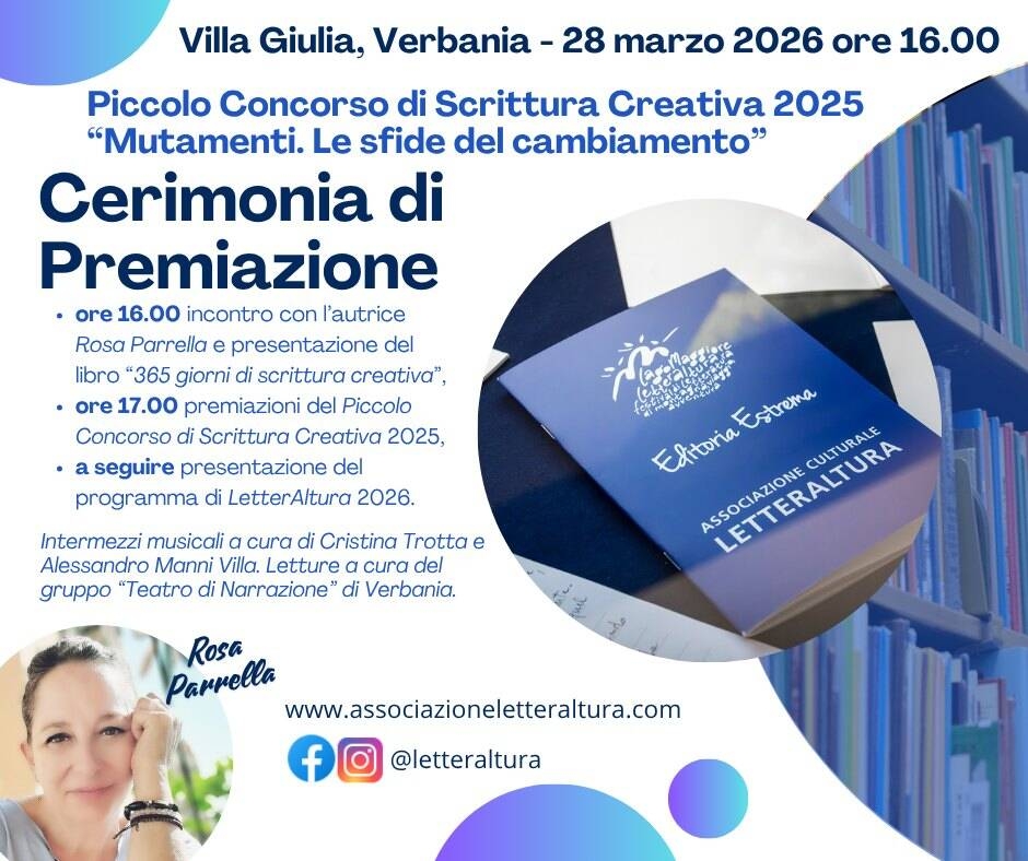 Cerimonia di premiazione del Piccolo Concorso di Scrittura Creativa 2025