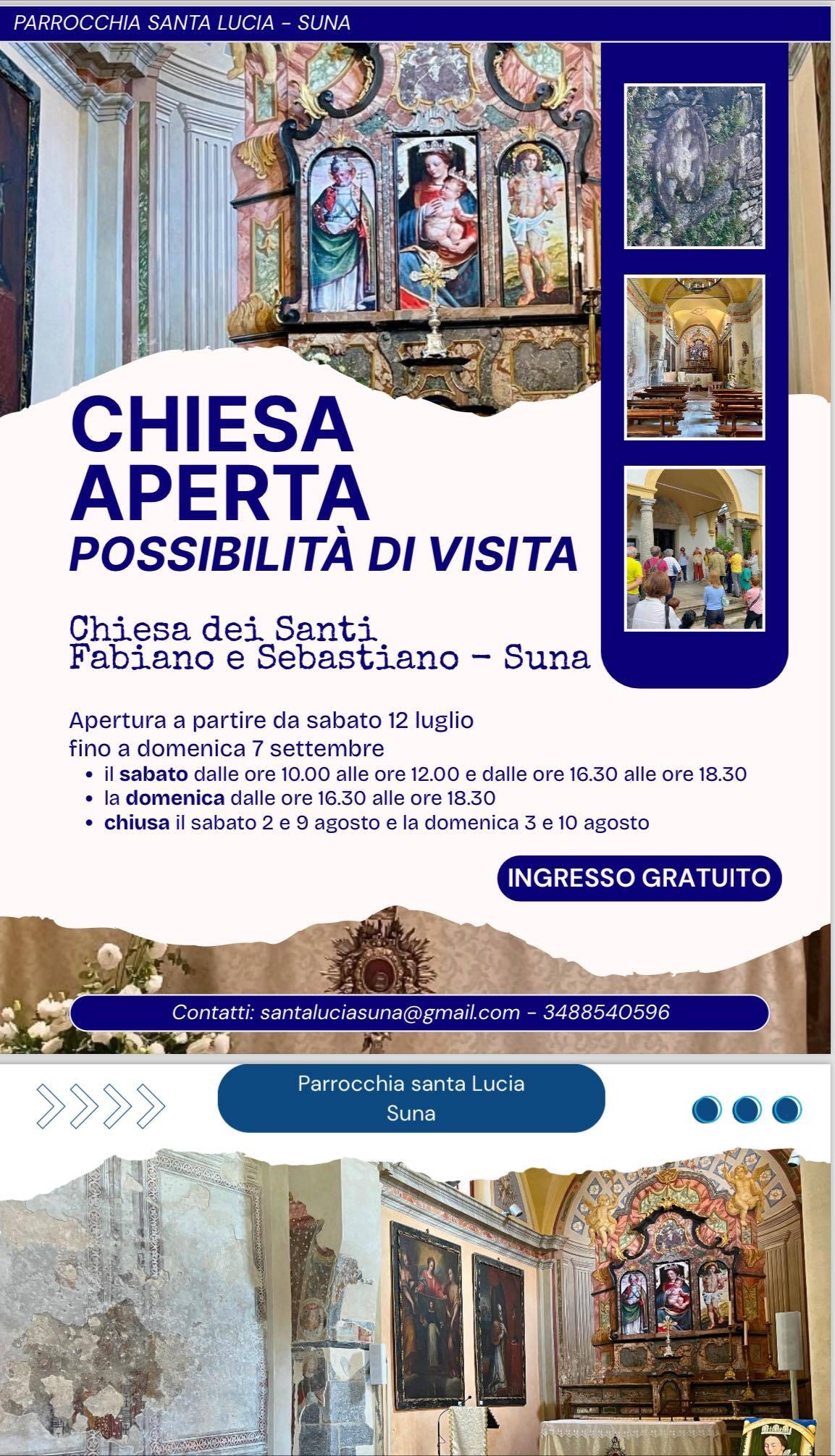 Chiesa Aperta: Santi Fabiano e Sabastiano 