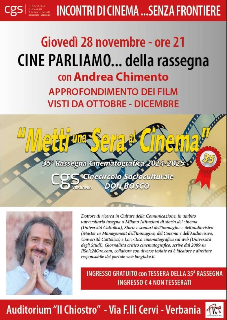 Immagine: Cine parliamo...della rassegna 