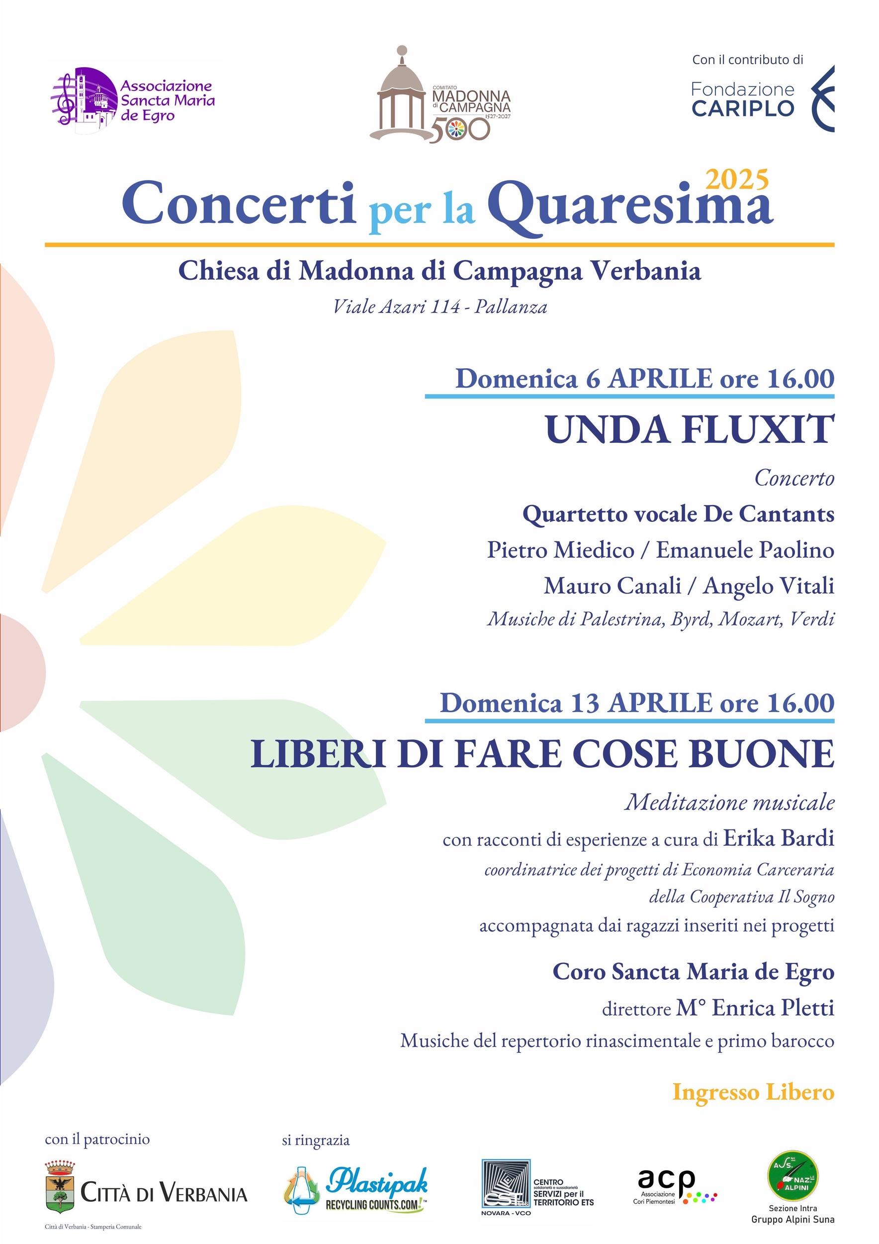 Concerti per la Quaresima 2025 Concerti per la Quaresima 2025